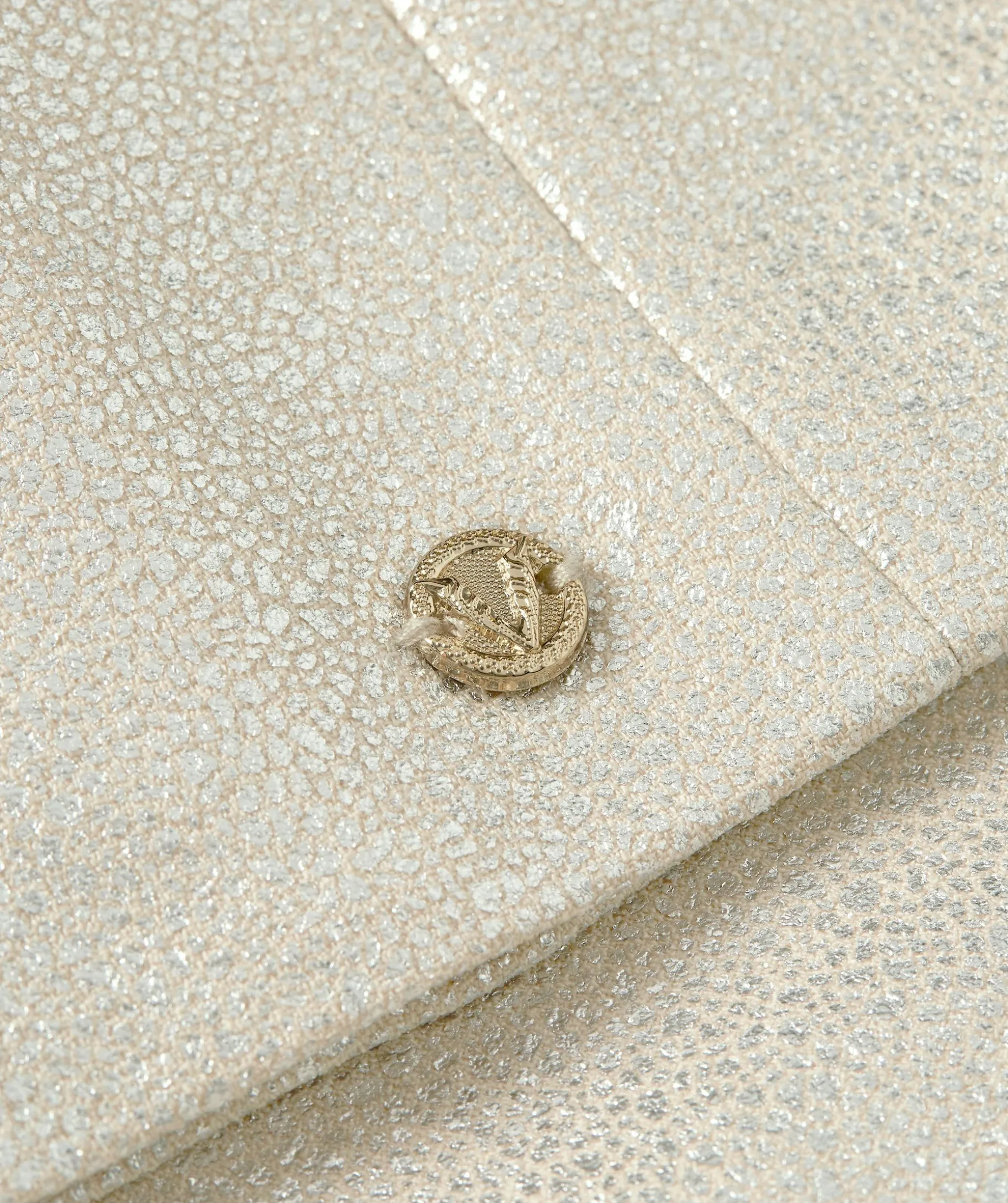 BONITA overslagjurk met glitter - silver