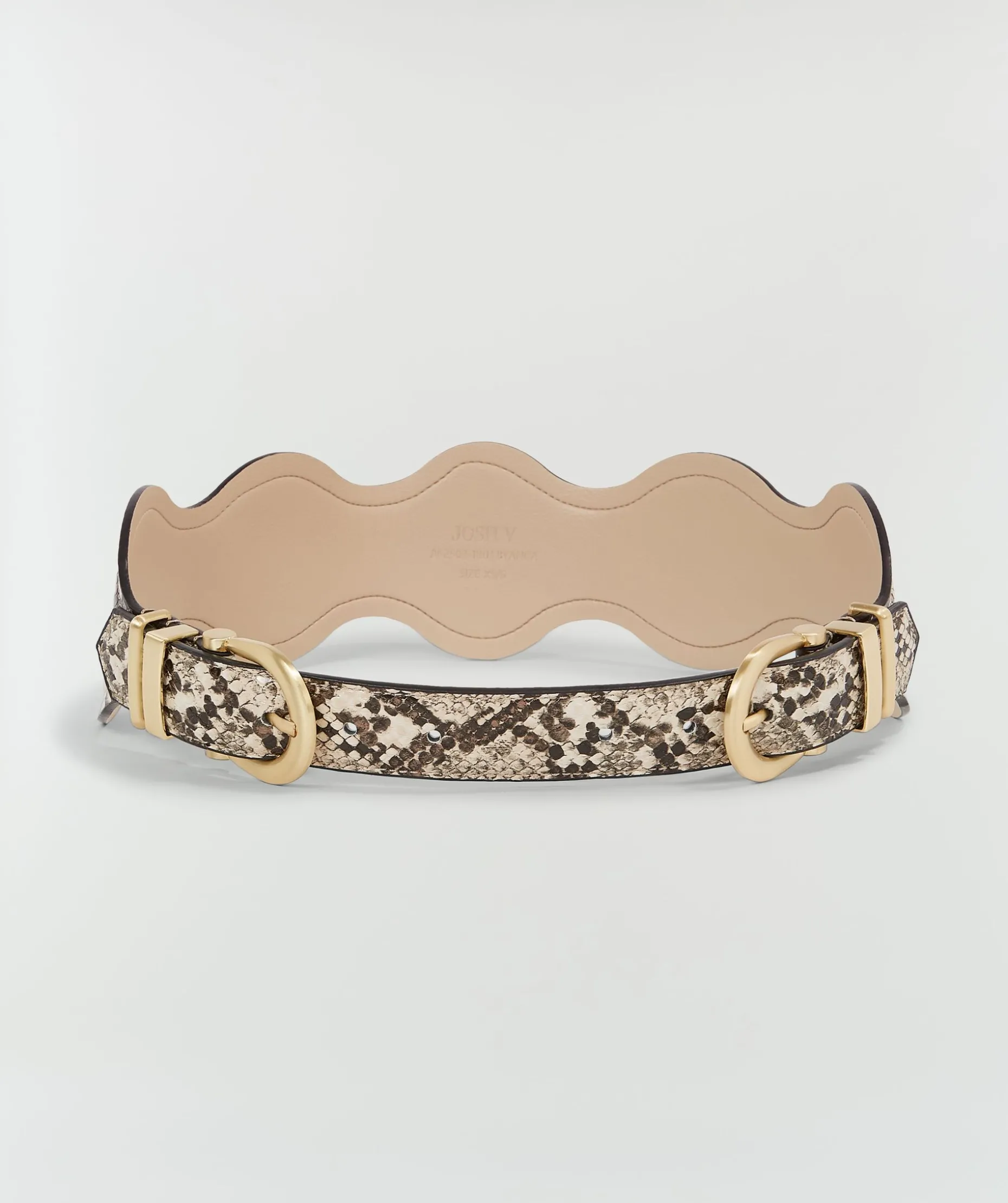 BYANCA riem met slangenprint - snake