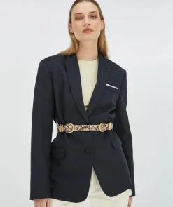 BYANCA riem met slangenprint - snake