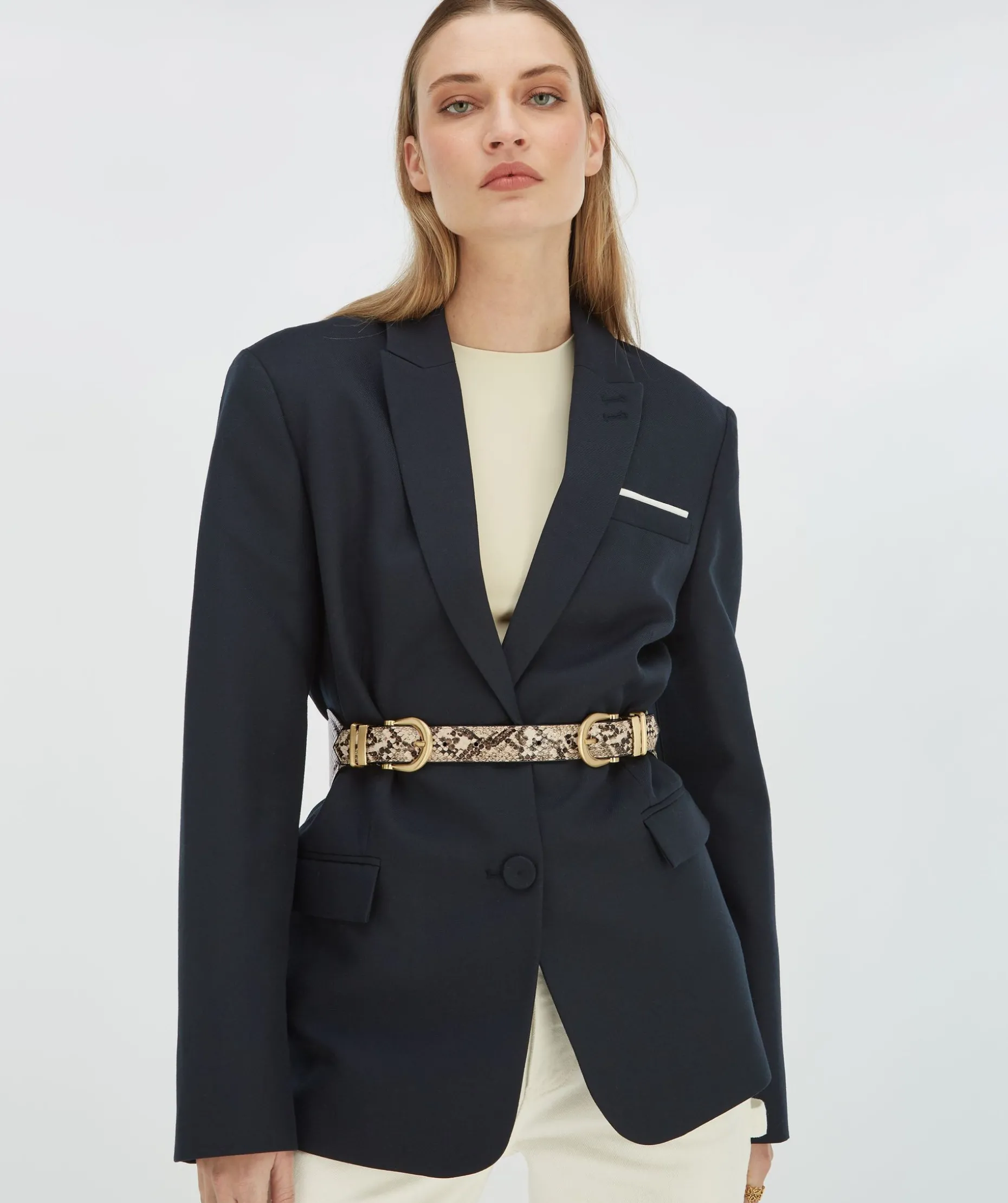 BYANCA riem met slangenprint - snake