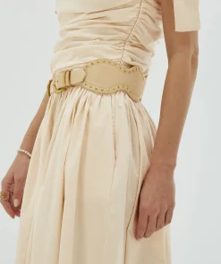 BYANCA riem van suède - beige
