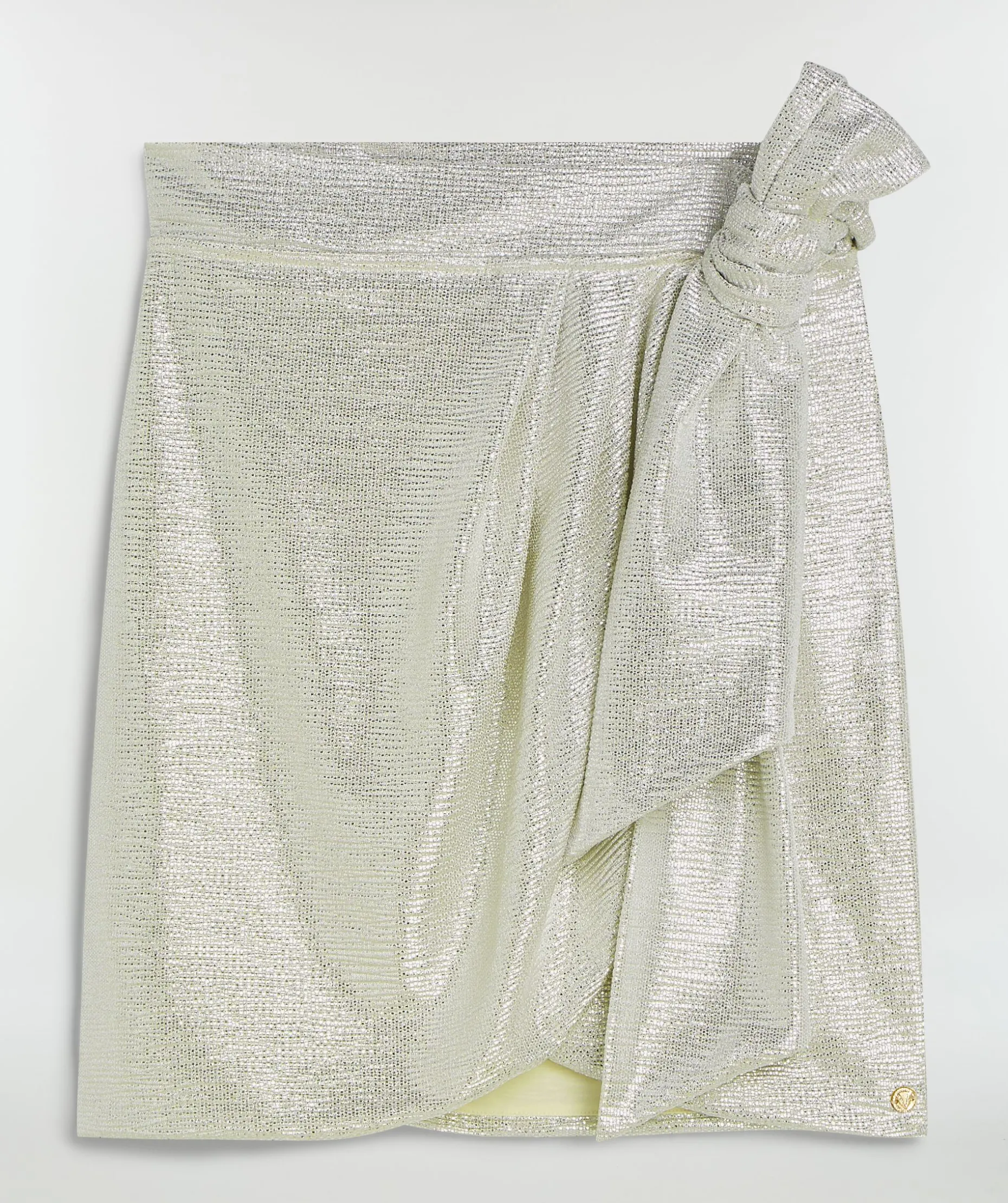 CAMEO regular fit overslagrok in metallic - silver glitter