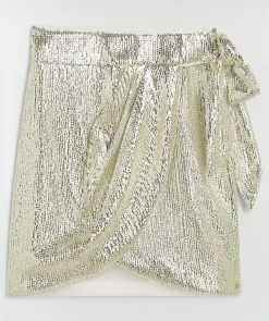 CAMEO regular fit rok met pailletten - light gold sequin