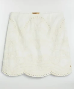 CATI high waisted mini skirt - white