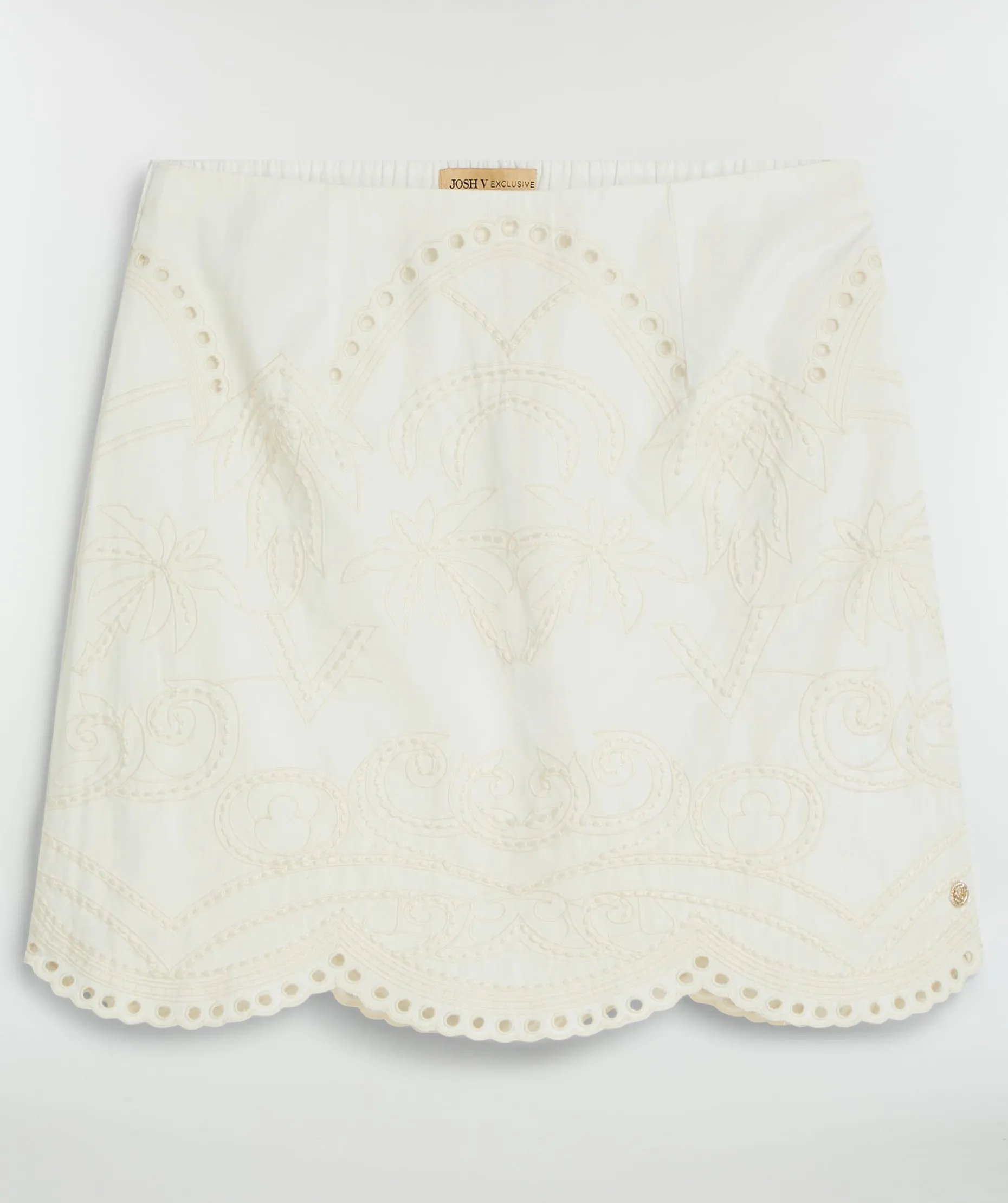 CATI high waisted mini skirt - white