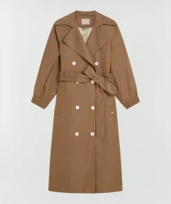 CELINE trenchcoat met metallic binnenzijde - mink