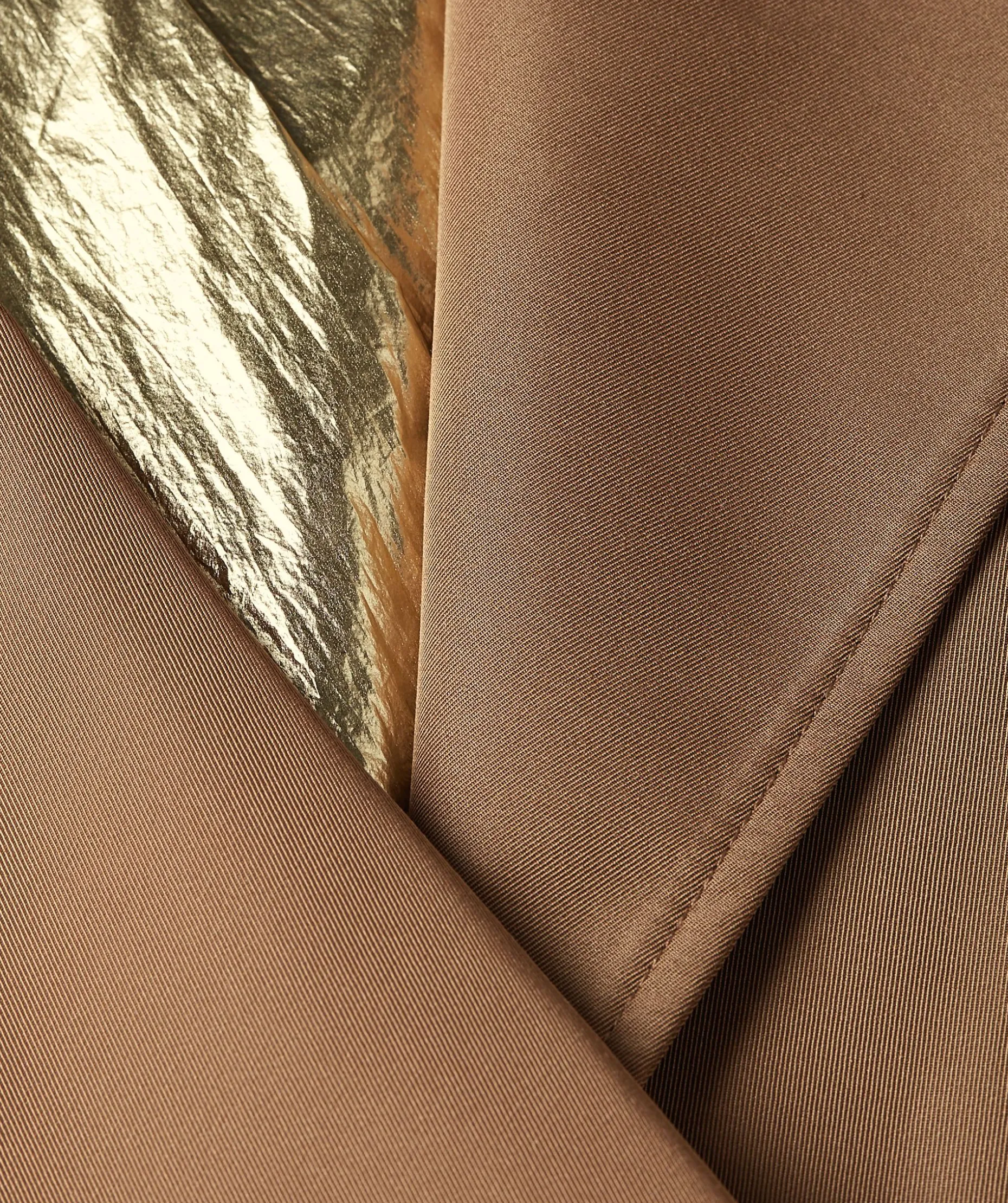 CELINE trenchcoat met metallic binnenzijde - mink