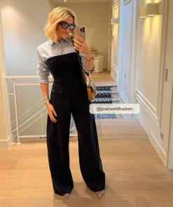 CHANA wide leg jumpsuit - dark navy