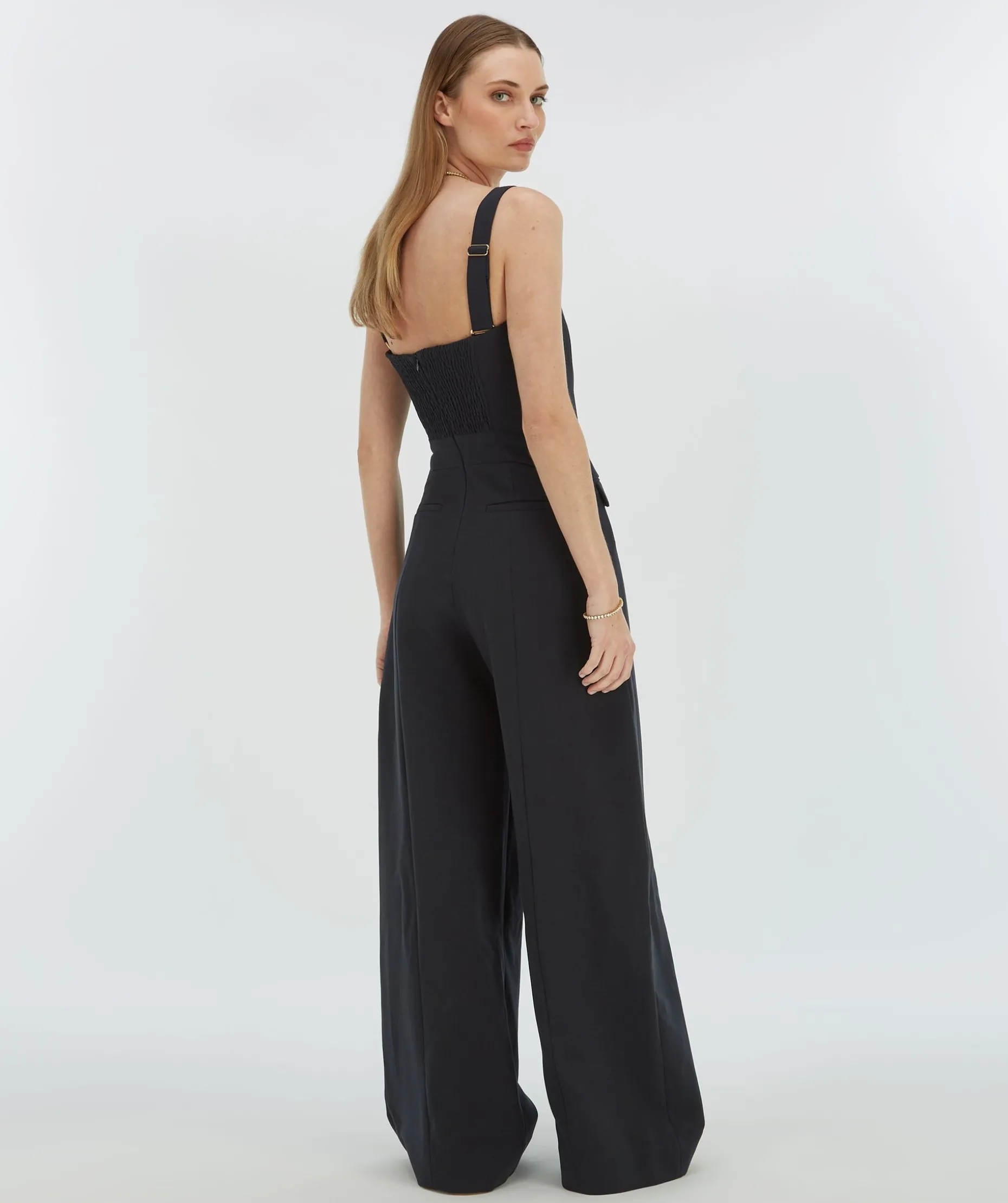 CHANA wide leg jumpsuit - dark navy