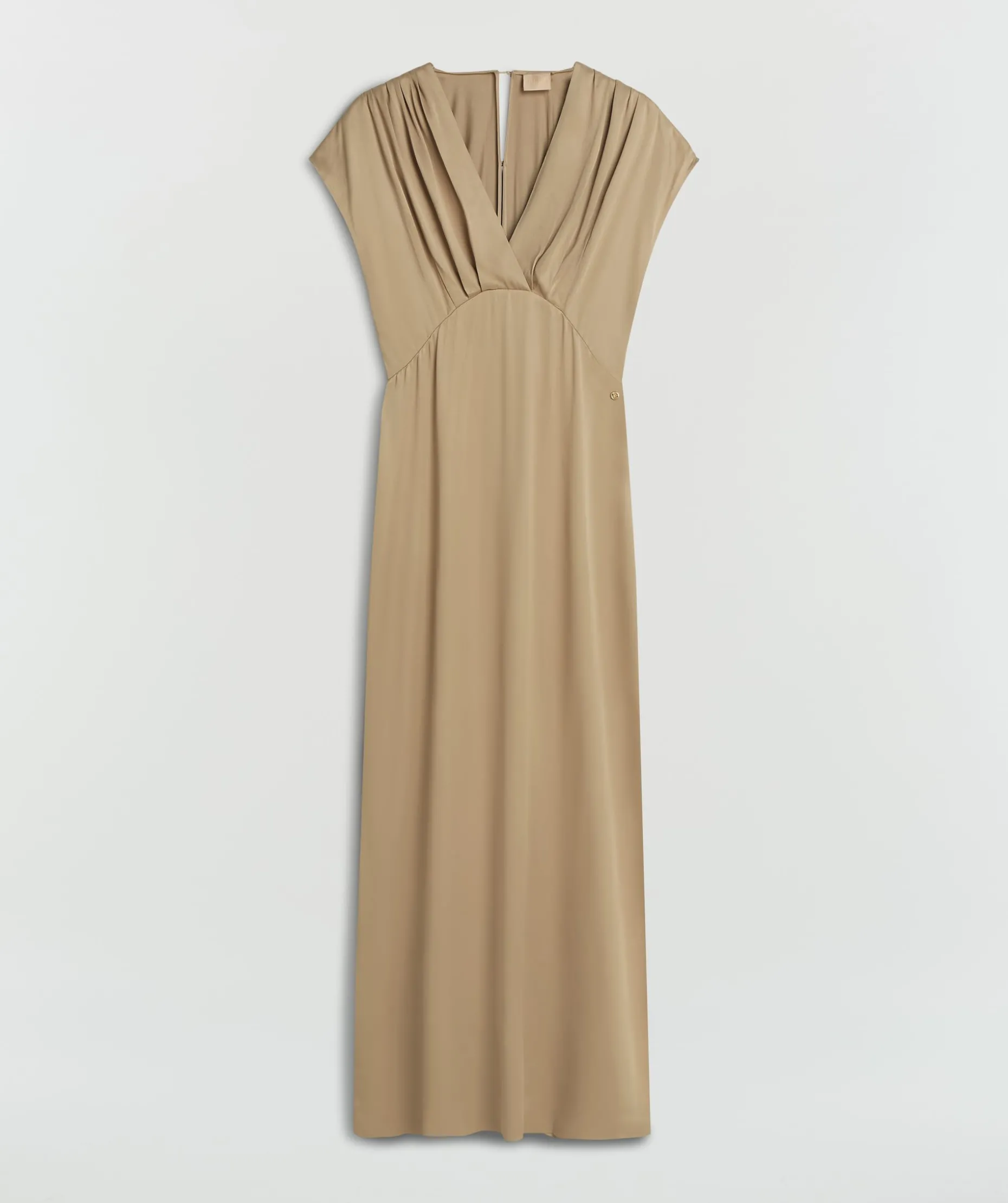 CORRIN regular fit jurk in satijn look - light mink