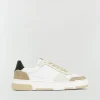 DELIA sneakers van leer - white