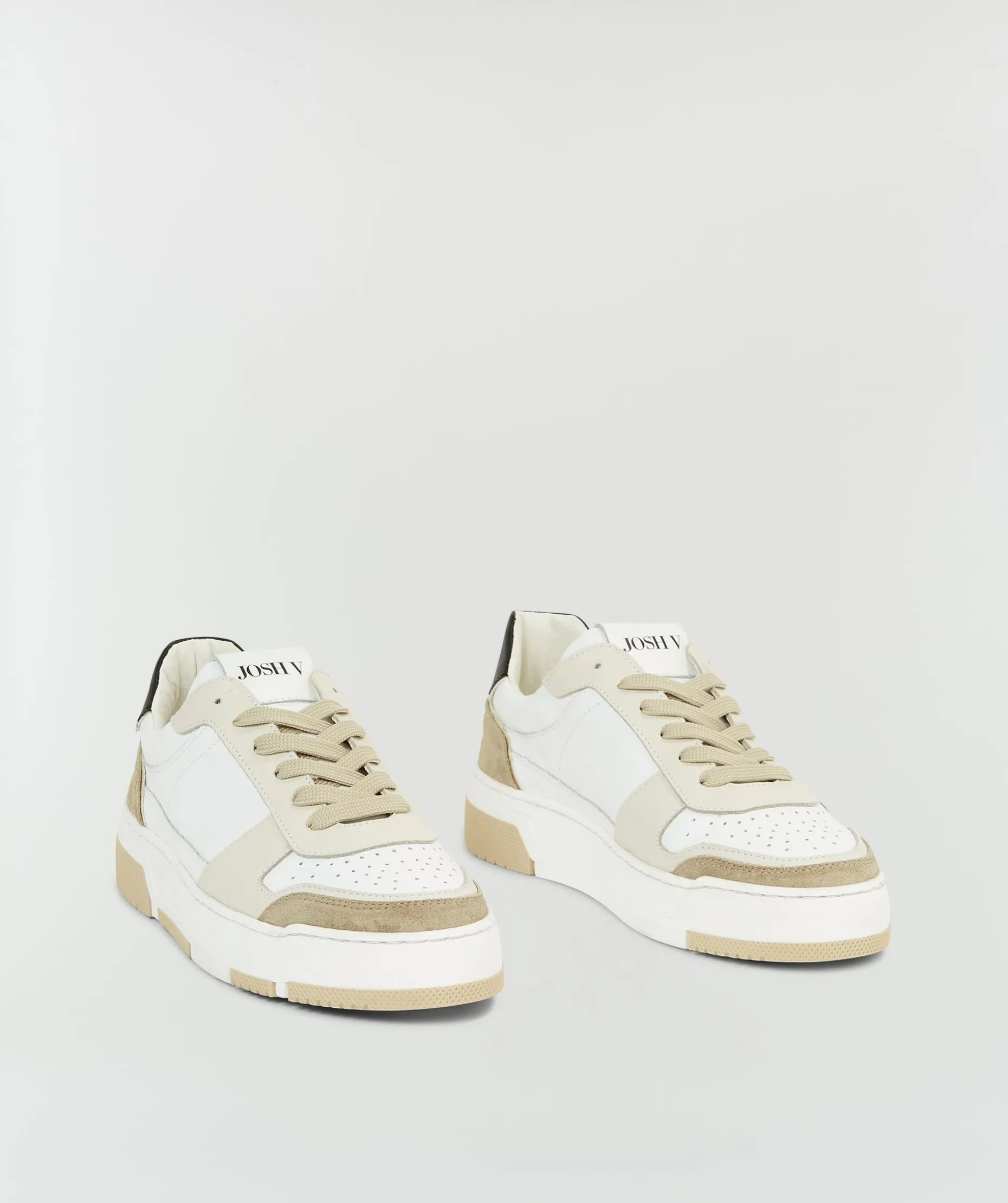 DELIA sneakers van leer - white