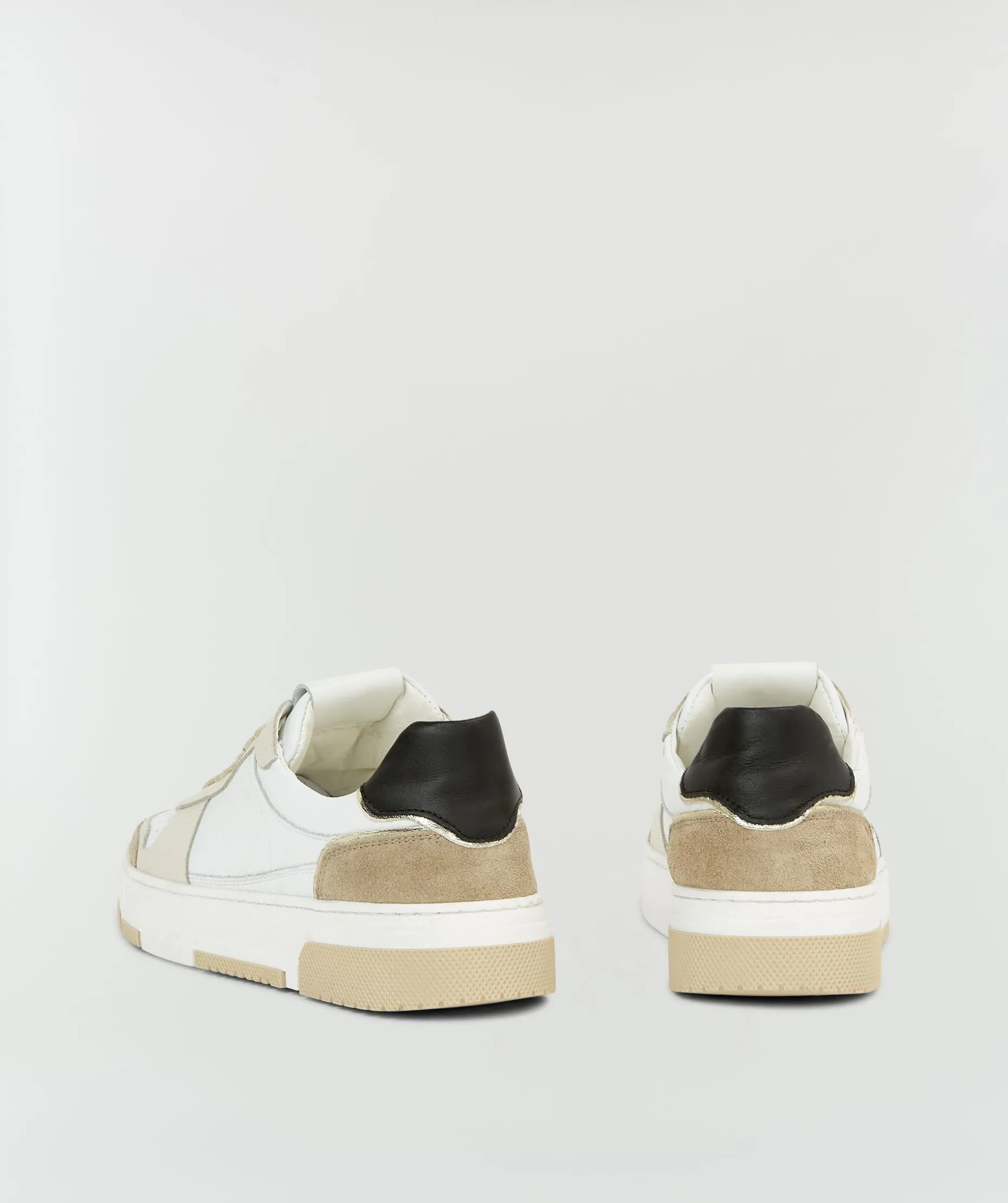 DELIA sneakers van leer - white