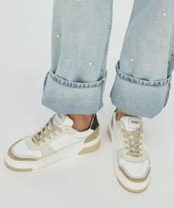 DELIA sneakers van leer - white