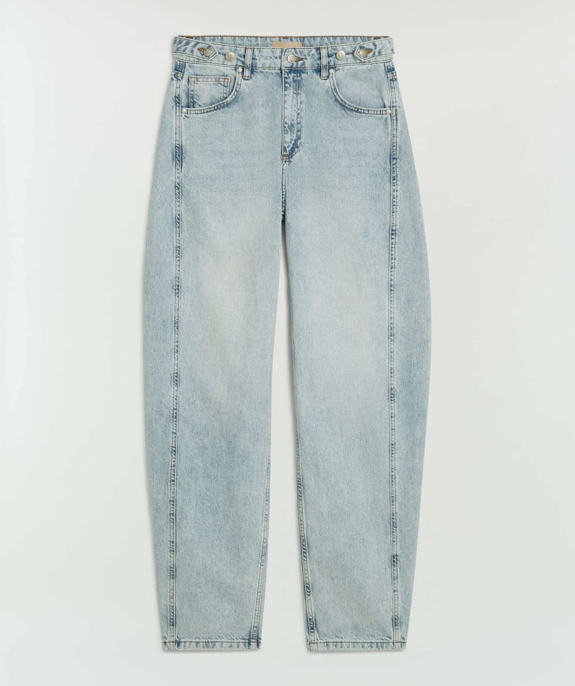 DEWI mid rise balloon fit jeans - blue denim