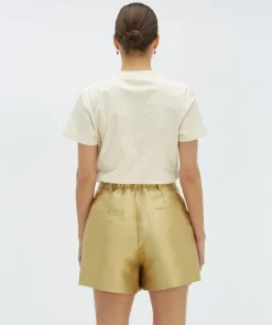 DORIE BOW regular fit T-shirt - ecru melange