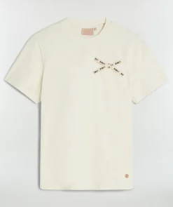 DORIE BOW regular fit T-shirt - ecru melange