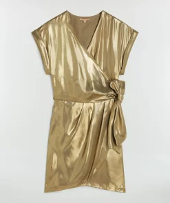 DYA regular fit overslagjurk - gold