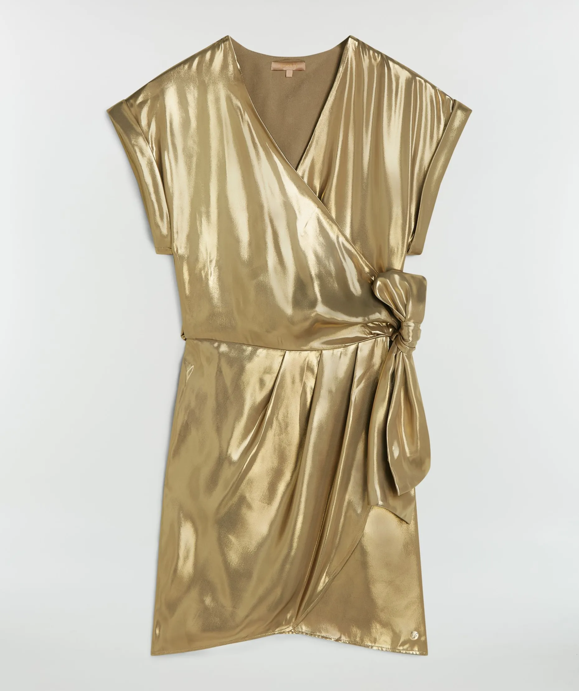 DYA regular fit overslagjurk - gold