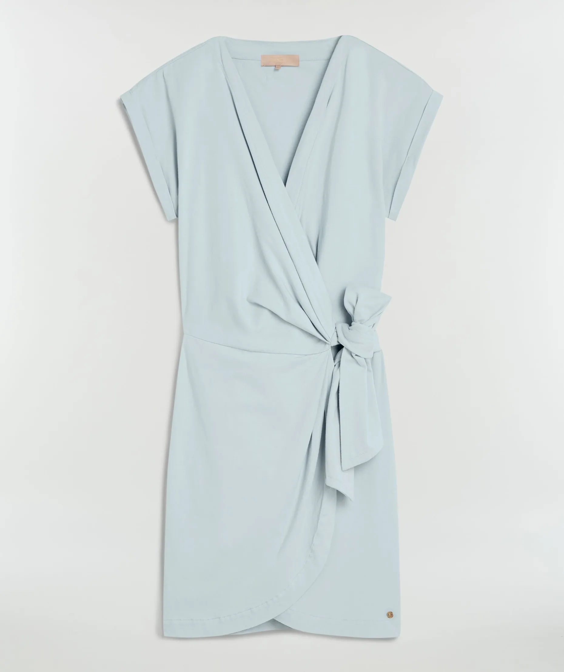 DYA regular fit overslagjurk - sky blue
