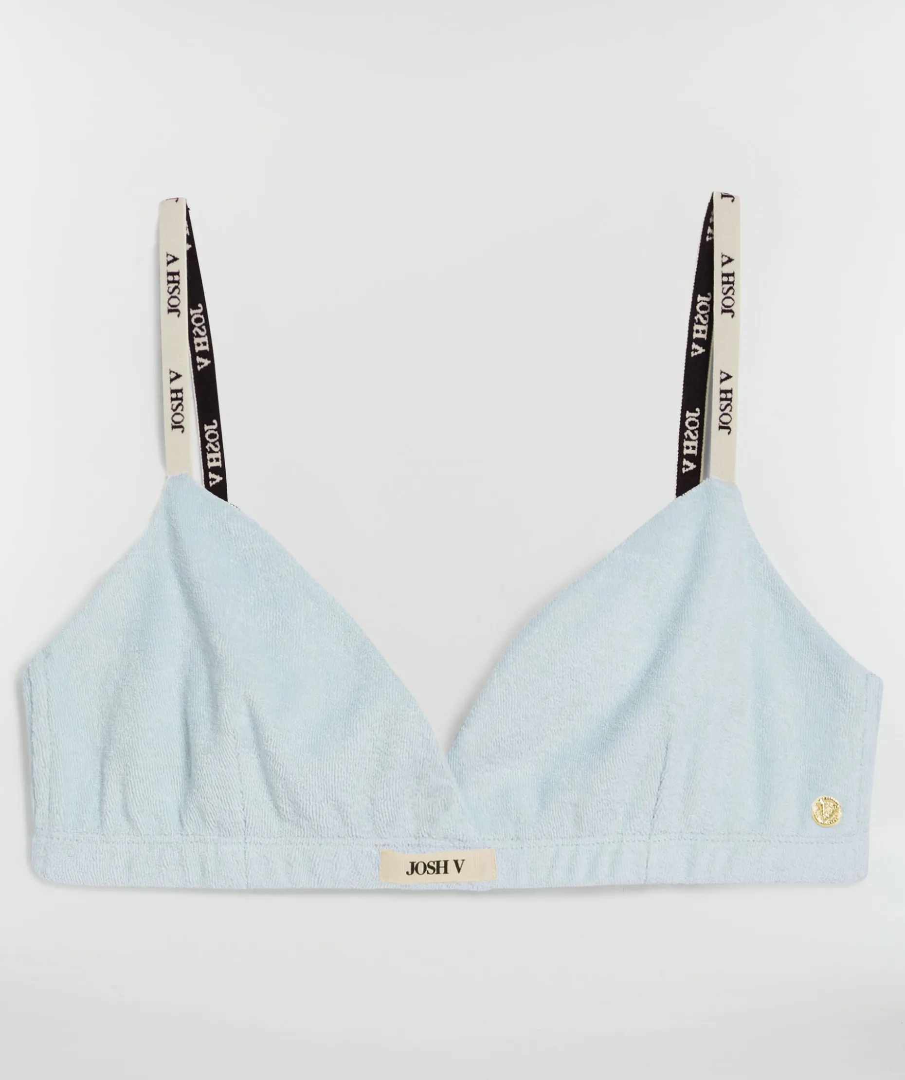 EFFIE bralette van badstof - sky blue