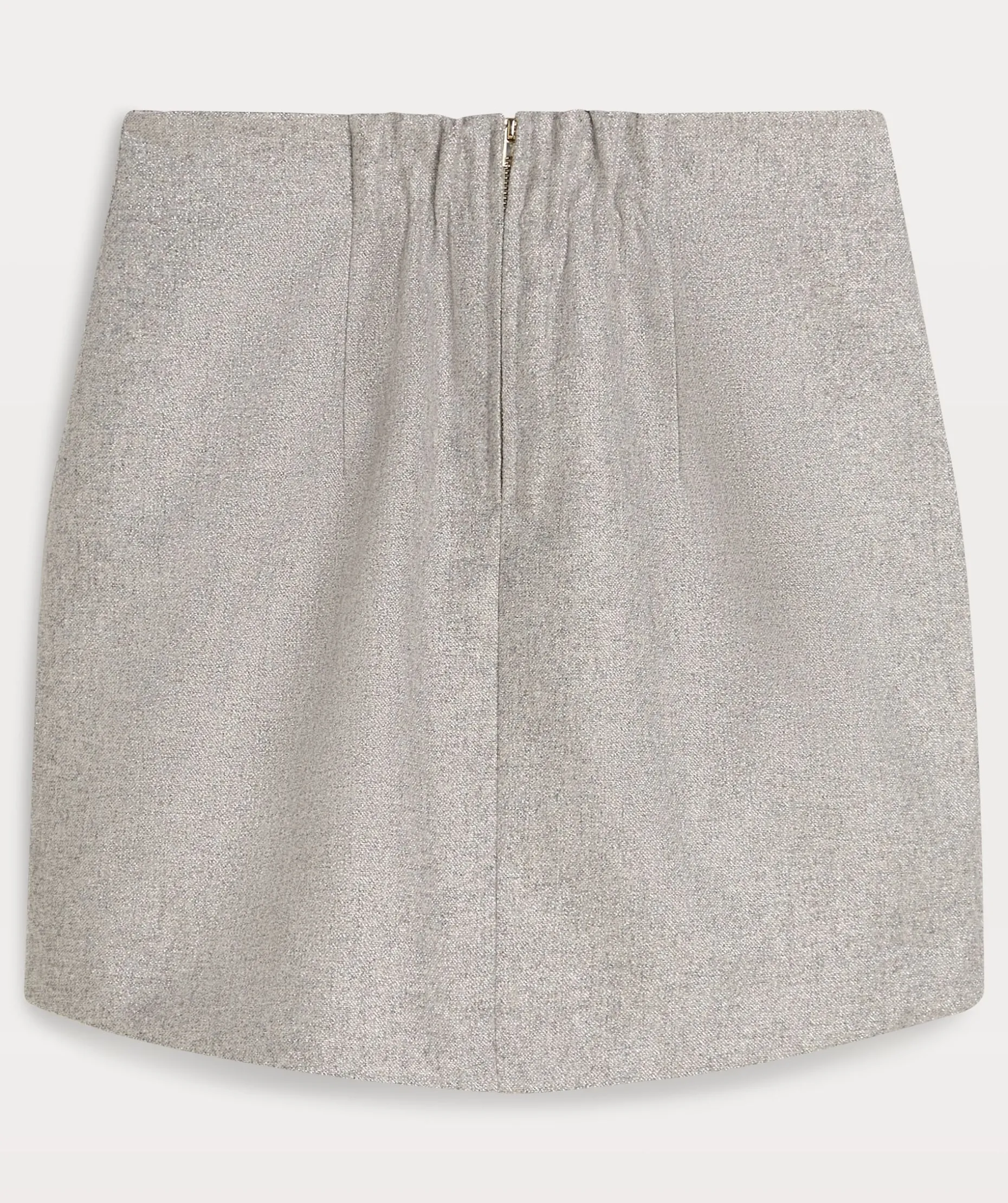 ELLEN fitted rok met lurex - grey silver