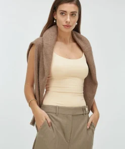 ELVIO super fitted body - ecru