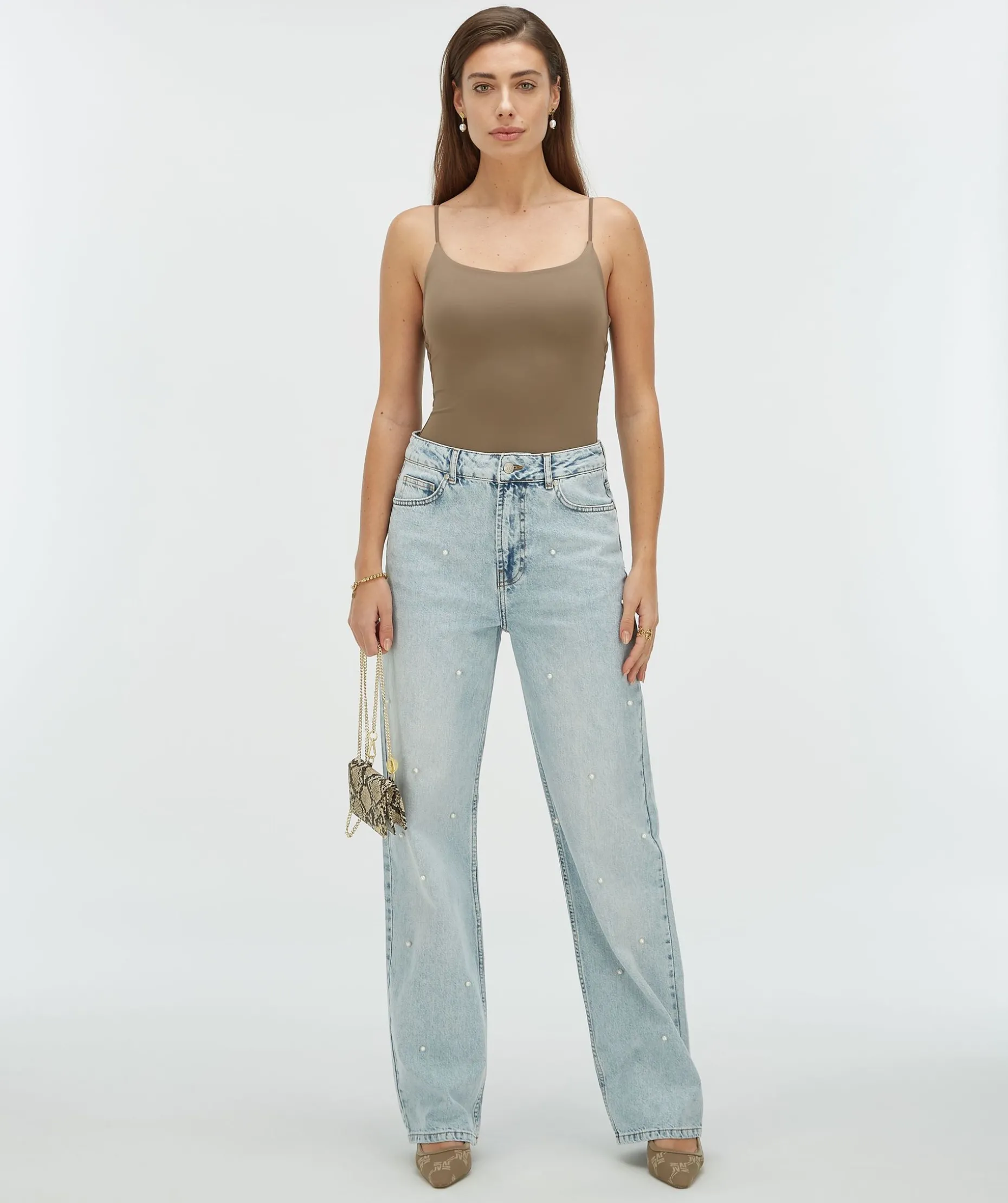 ELVIO super fitted body - mink