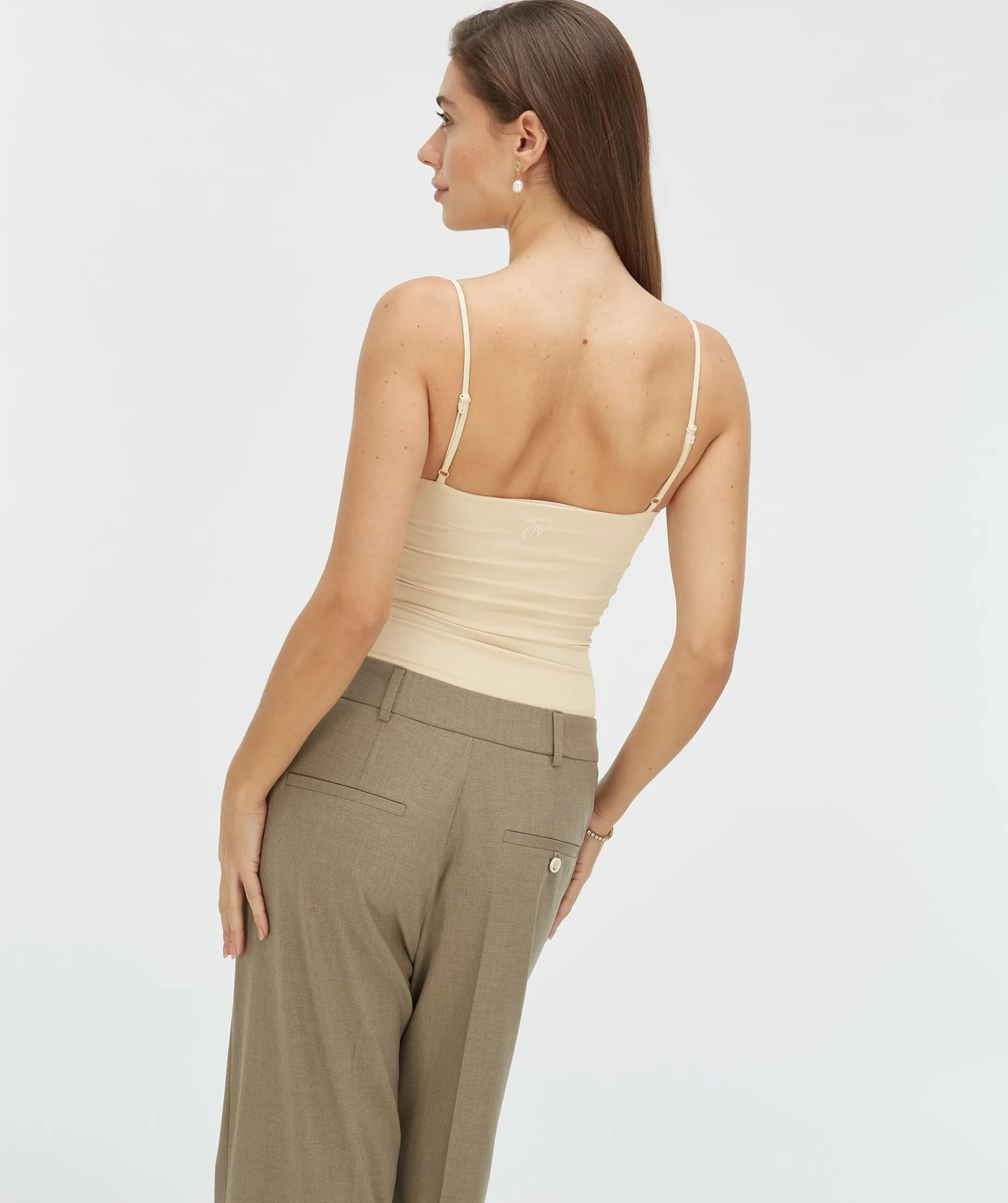 ELVIO super fitted body - ecru