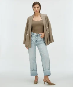 ELVIO super fitted body - mink