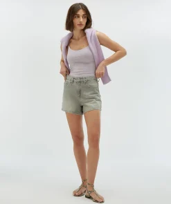 ELVIO super fitted body - lilac