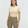 EMILY fitted T-shirt - ecru