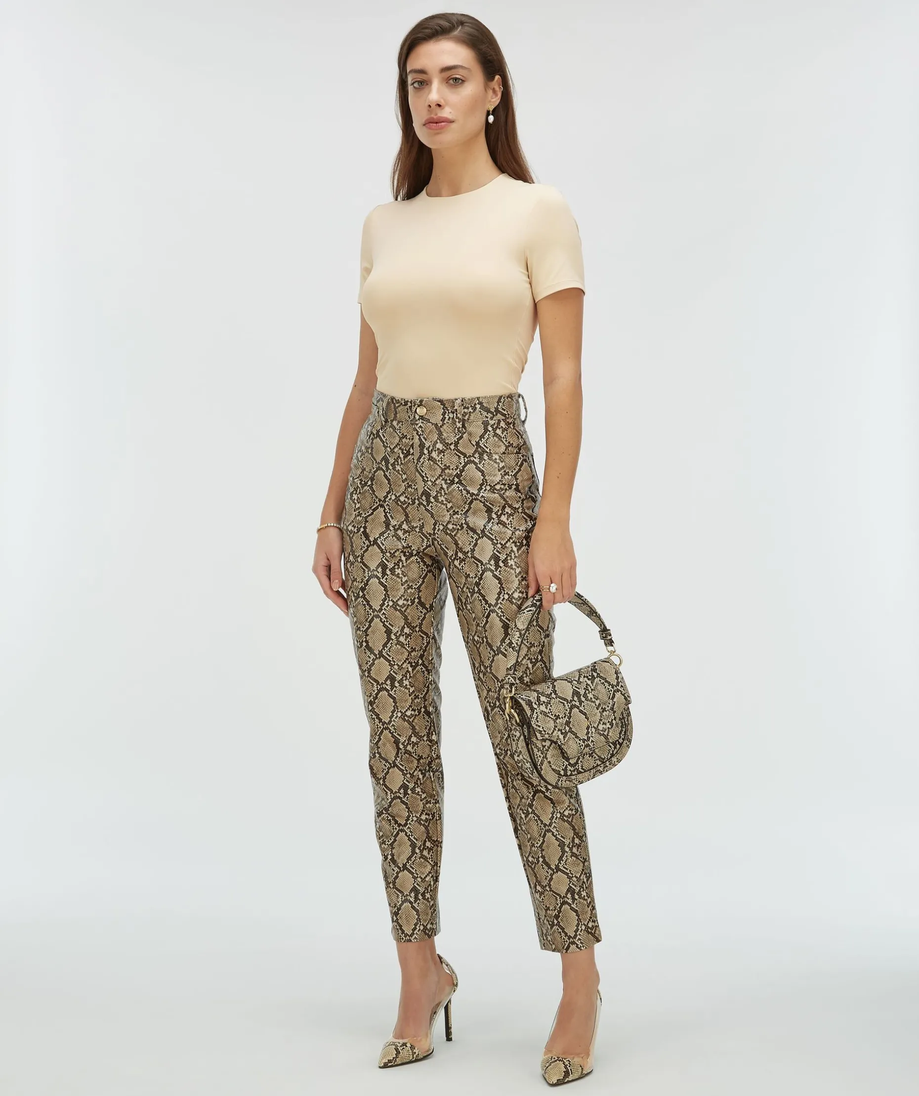 EMILY fitted T-shirt - ecru