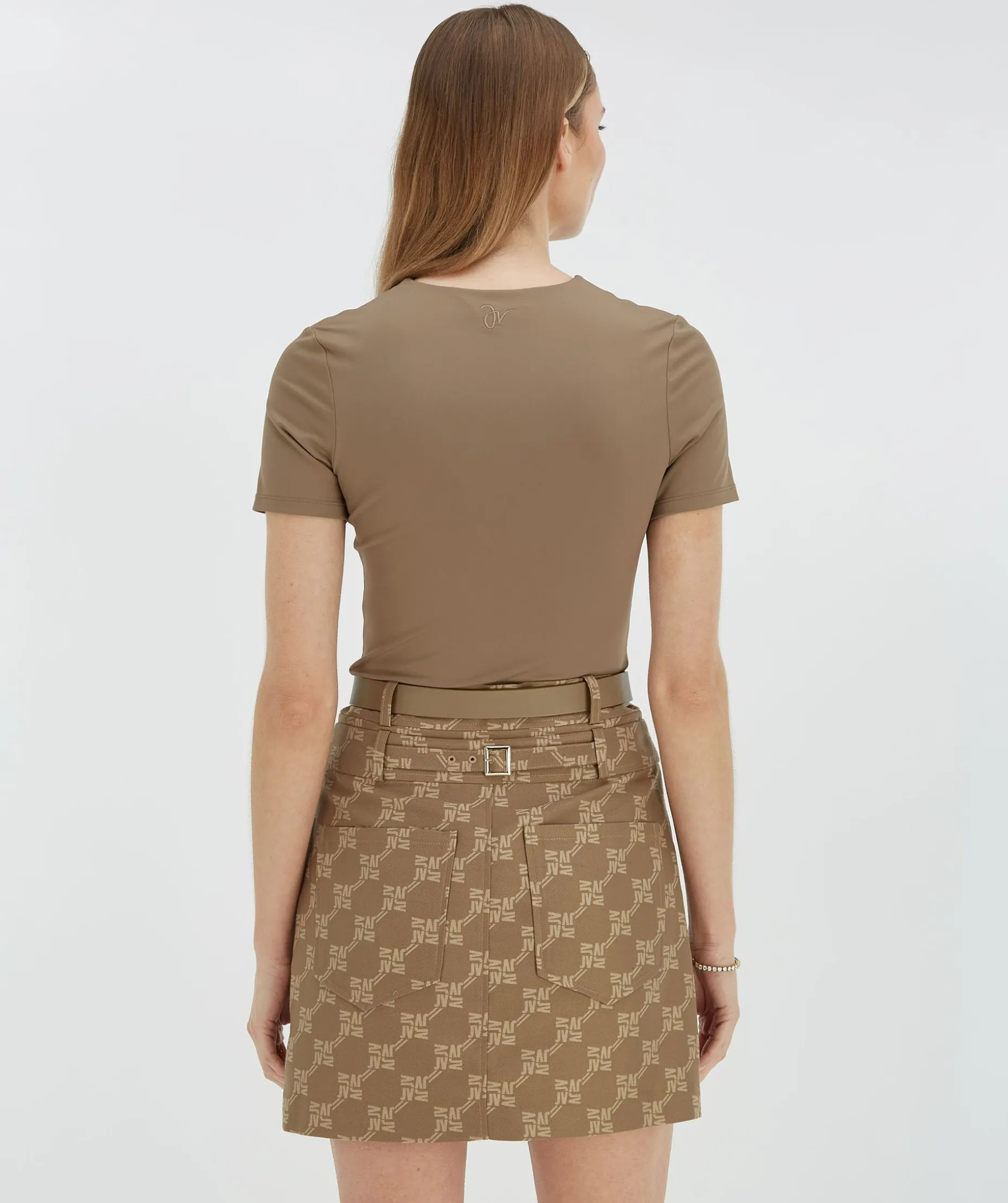 EMILY fitted T-shirt - mink