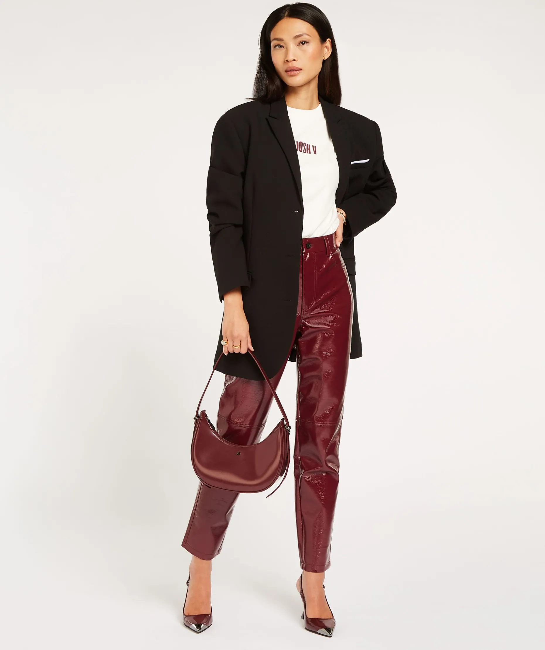 ESTRELLA oversized blazerjurk met short - black