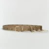 EVAI riem met logoprint - mink