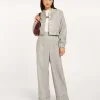 FABIENNE bomberjas met lurex - grey silver