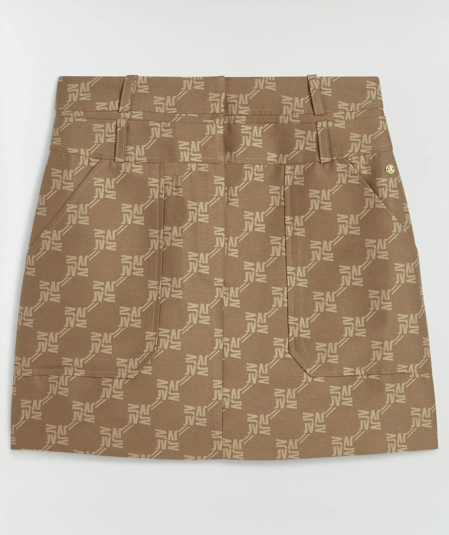 HAVA minirok met logoprint - mink