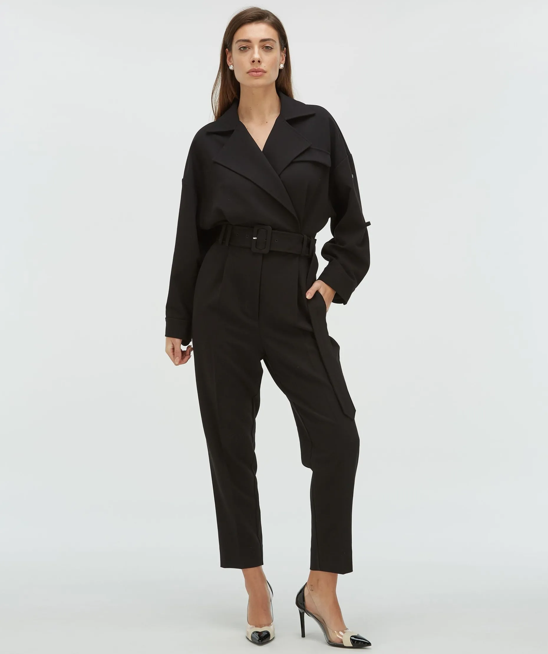 IVESSA regular fit jumpsuit - black