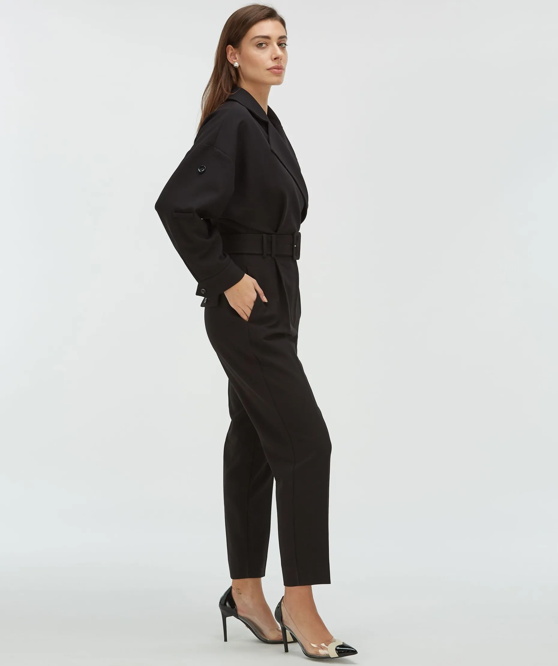 IVESSA regular fit jumpsuit - black