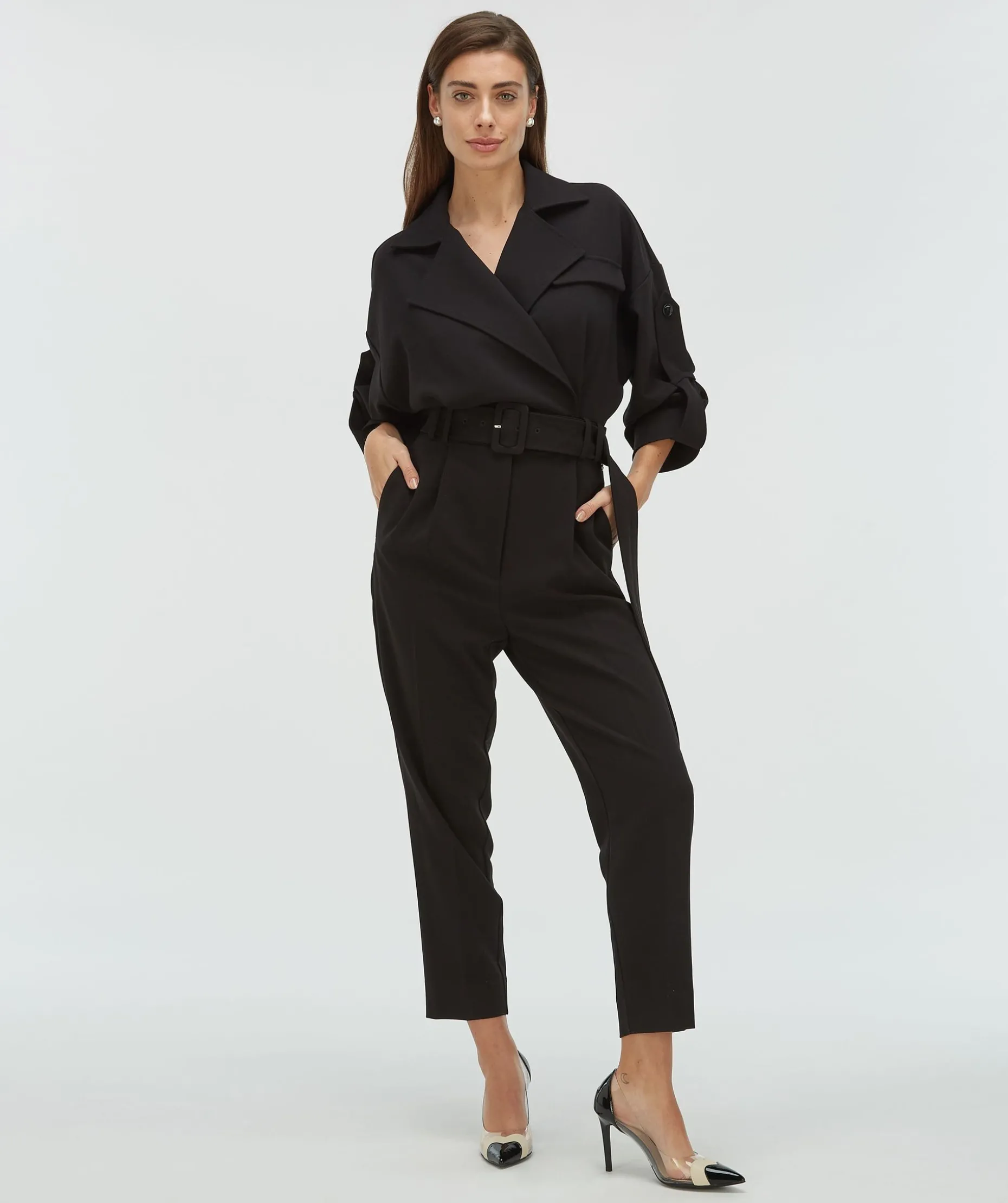 IVESSA regular fit jumpsuit - black