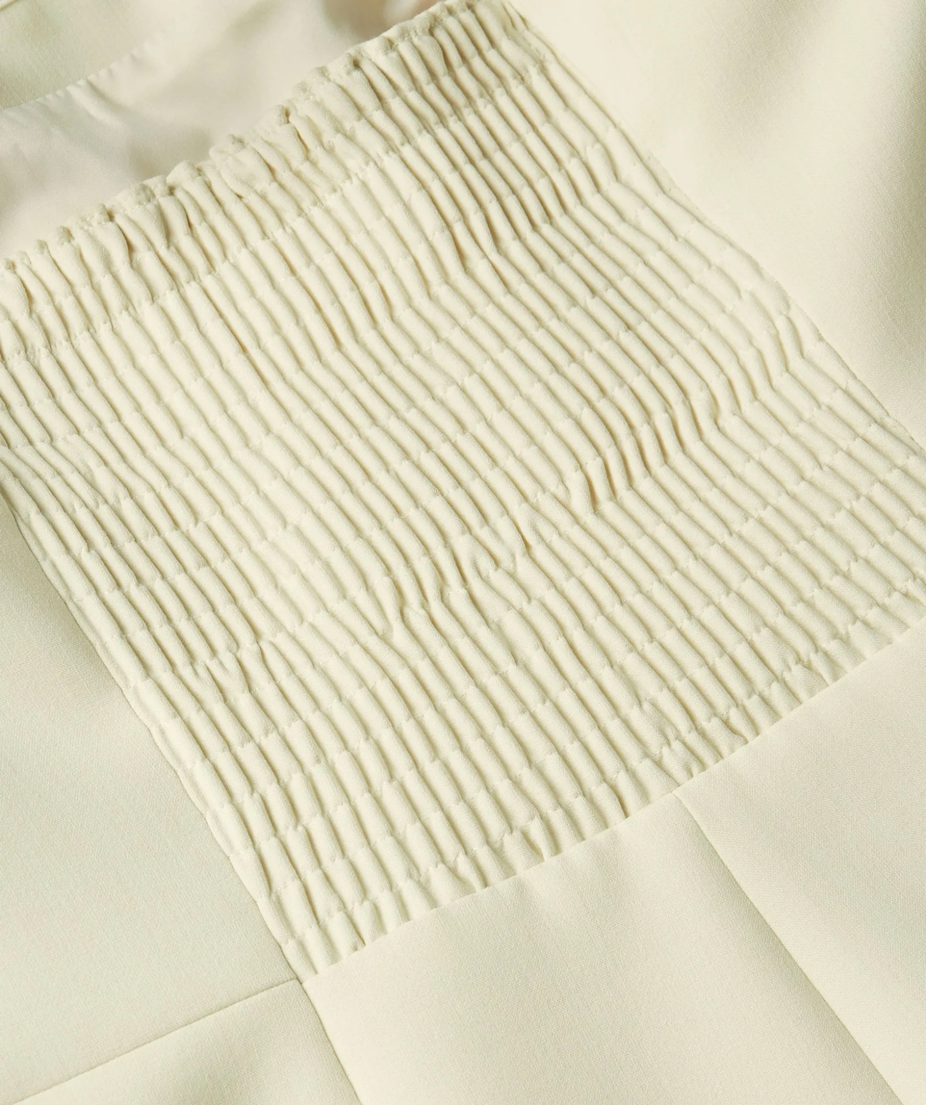 IVY fitted bustier top - light ecru