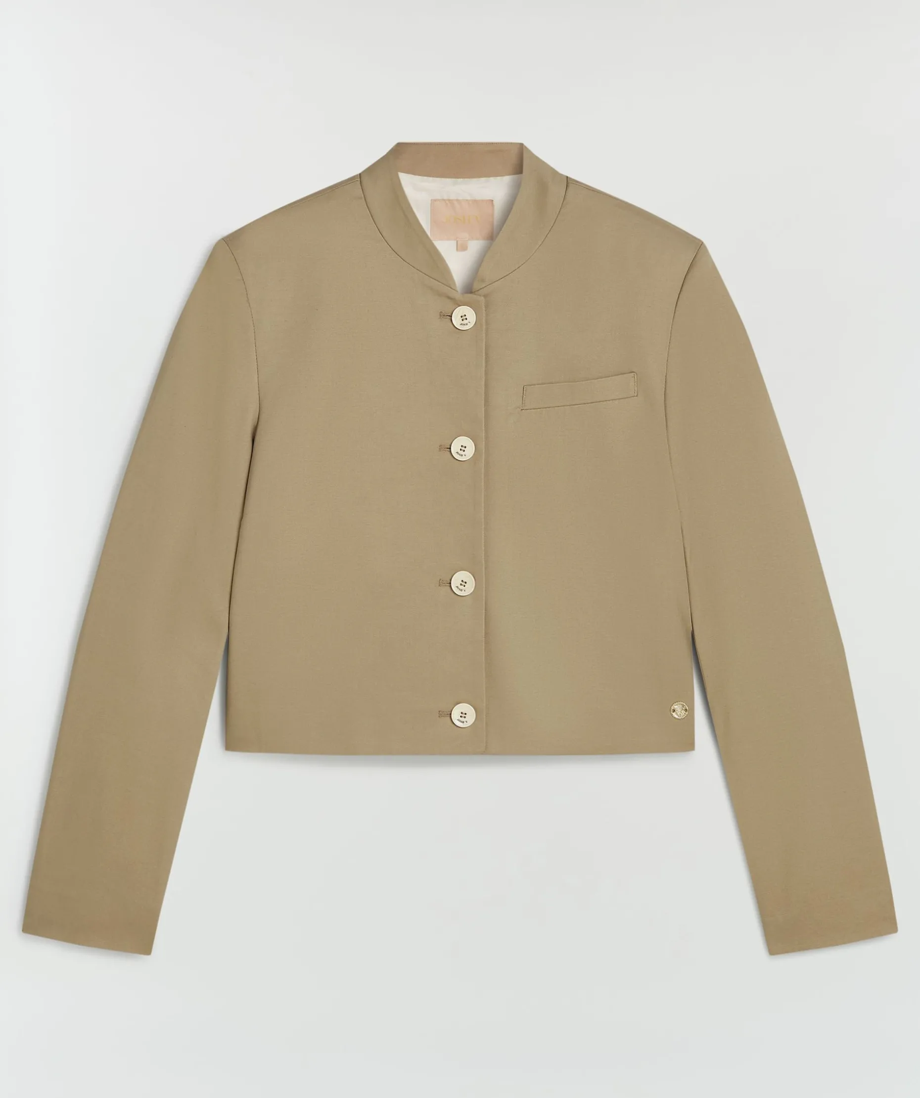 JAMIE cropped jacket - light mink