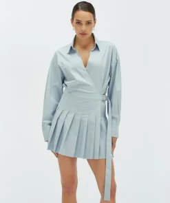 JEANINE regular fit jurk met shorts - sky blue