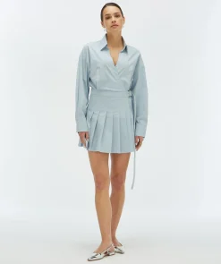 JEANINE regular fit jurk met shorts - sky blue