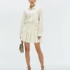JUUL high waisted skort - off white
