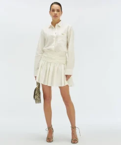 JUUL high waisted skort - off white