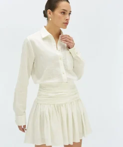 JUUL high waisted skort - off white