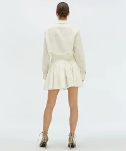 JUUL high waisted skort - off white