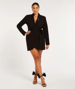 JV BONITA overslagjurk - black